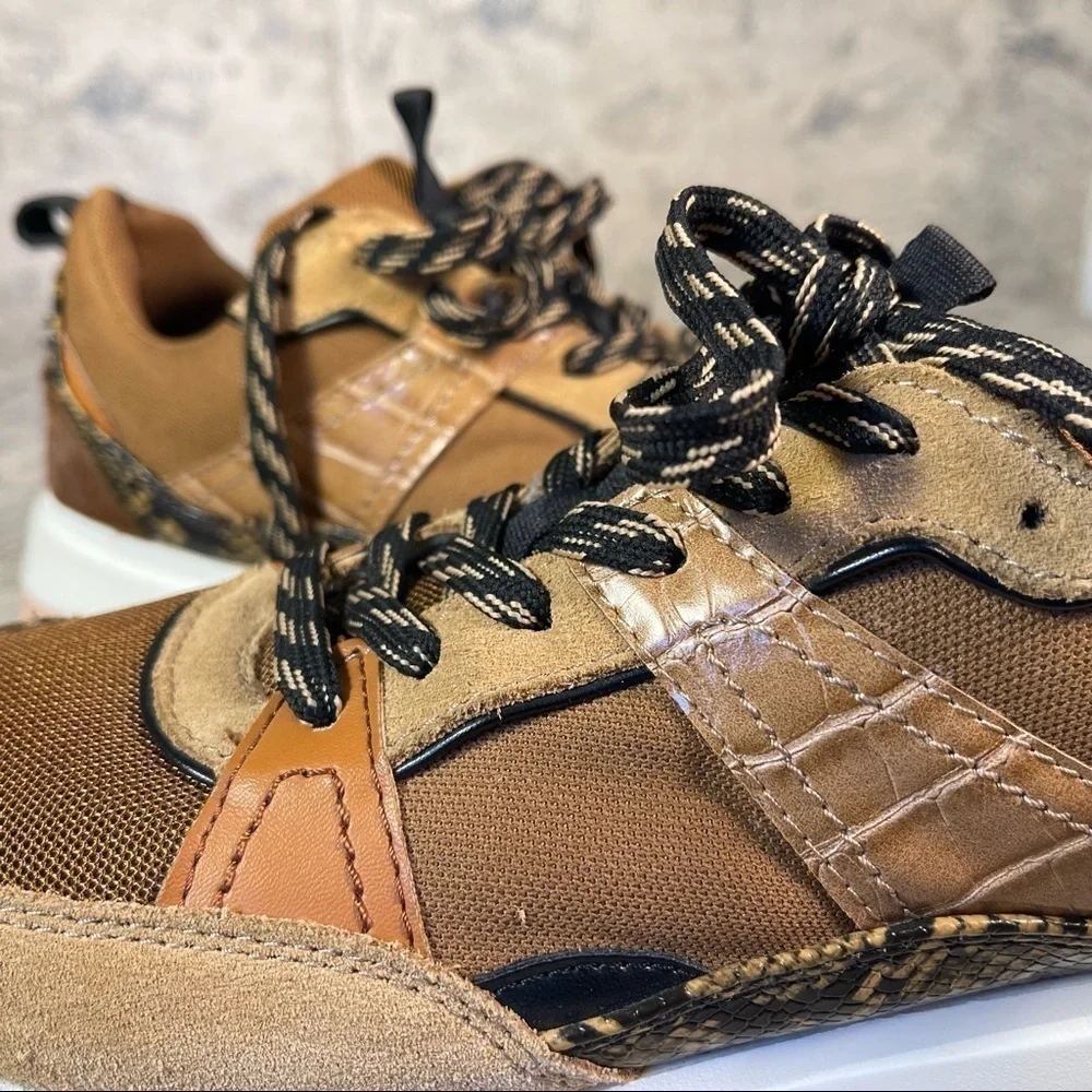 Zara Chunky Platform Lace Up Trainers Sneakers